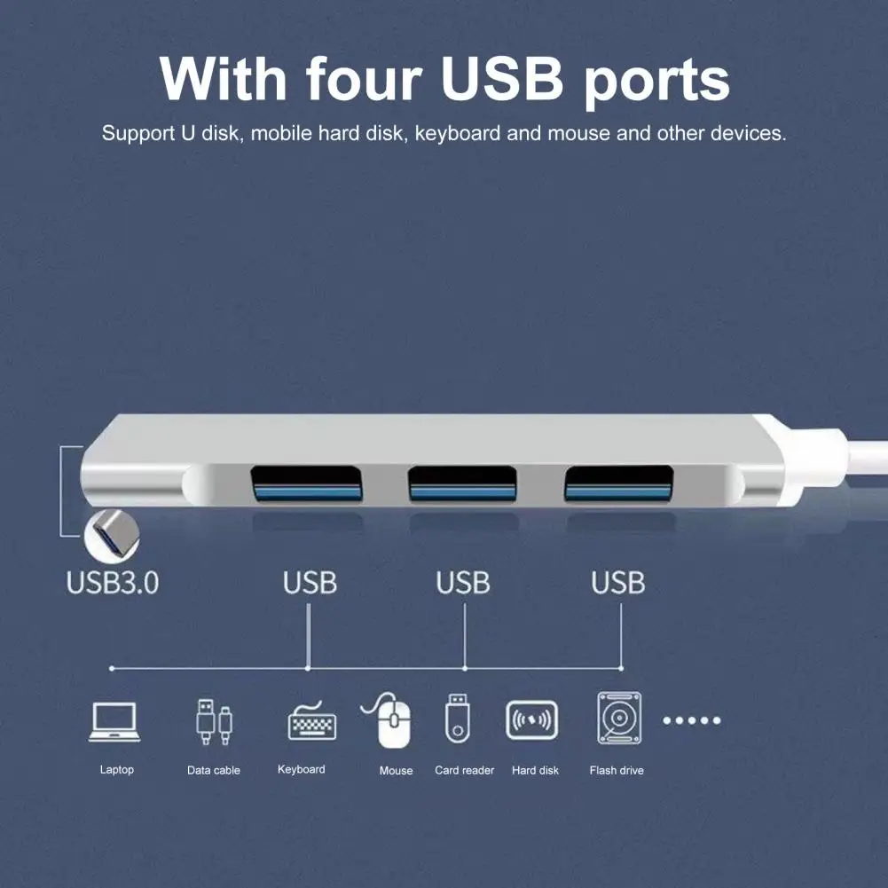 محور محطة الإرساء للمهنيين ، محور الكمبيوتر المحمول لأجهزة الكمبيوتر المحمولة ، يسهل حملها ، USB 3.0 ، 4 في 1 ، تيار الأفلام