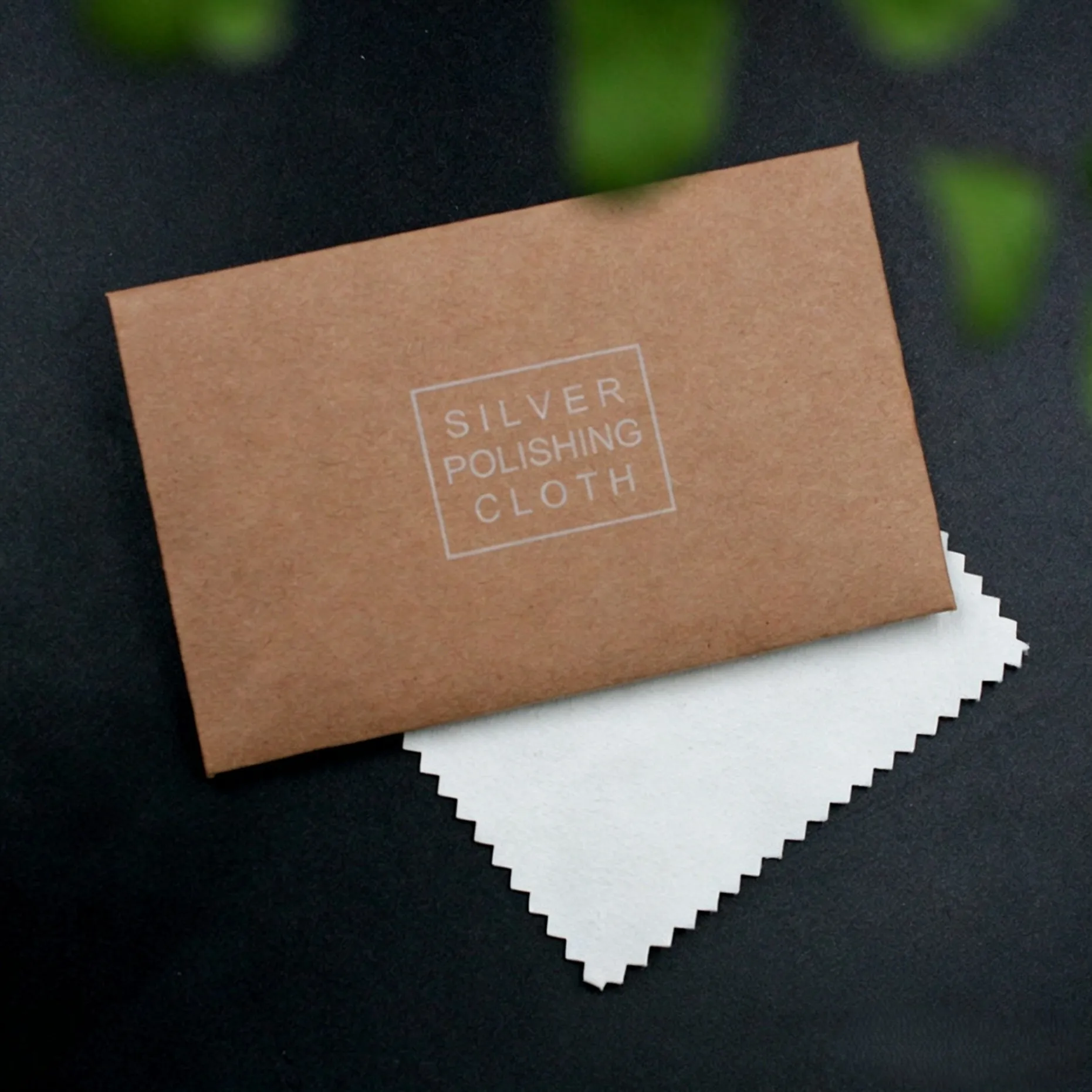 100pcs/Lot 10X7cm Packaging Silver Polish Cloth Chinese style Deer Skin Velvet  Jewelry Wiping Cleaning Tools