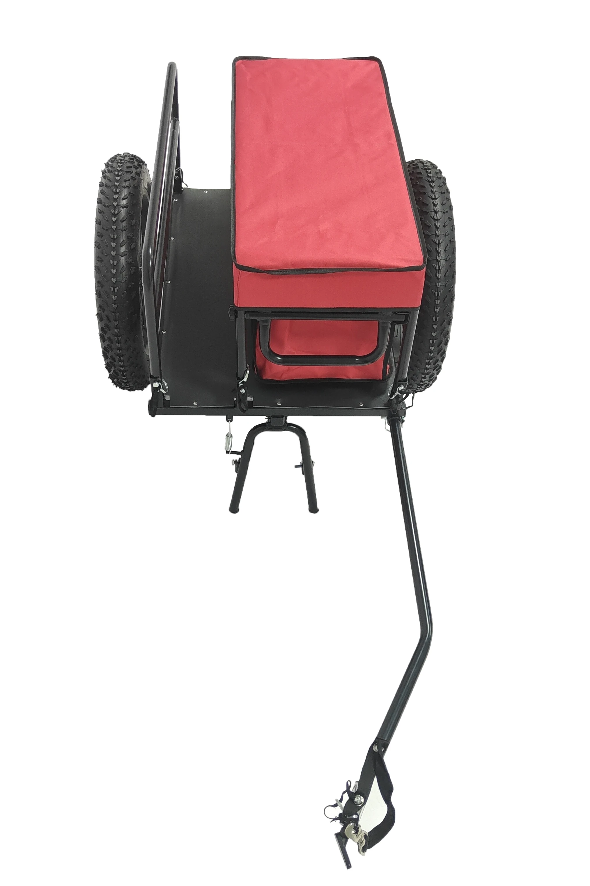 Steel Frame 45kg Payload Beach & Camping Cargo Trailer For 2-Wheel Bikes