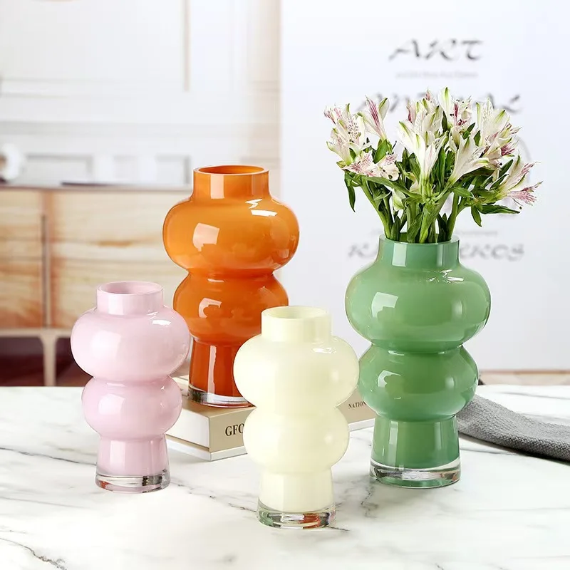 

1pc Lighthouse Shaped Glass Vase Bedroom Floral Decorations Living Room Desktop Decoration Coffee Shop Decoration Glass Crafts