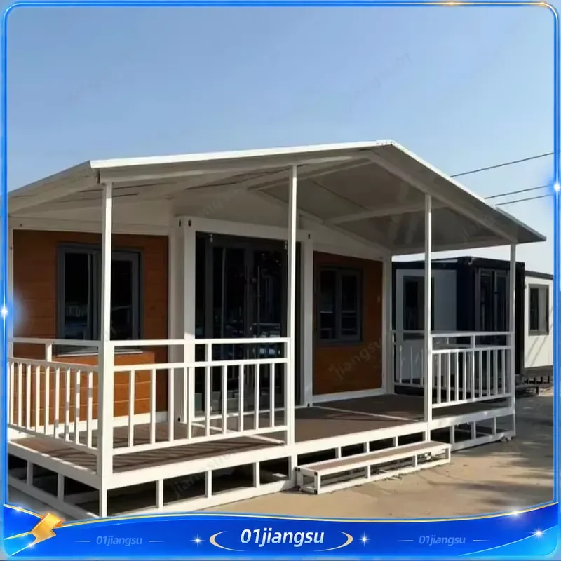 20ft Steel Mobile Home Container House Outdoor Soundproof Prefab Office Building Hotel Villa Wholesale Expandable Living