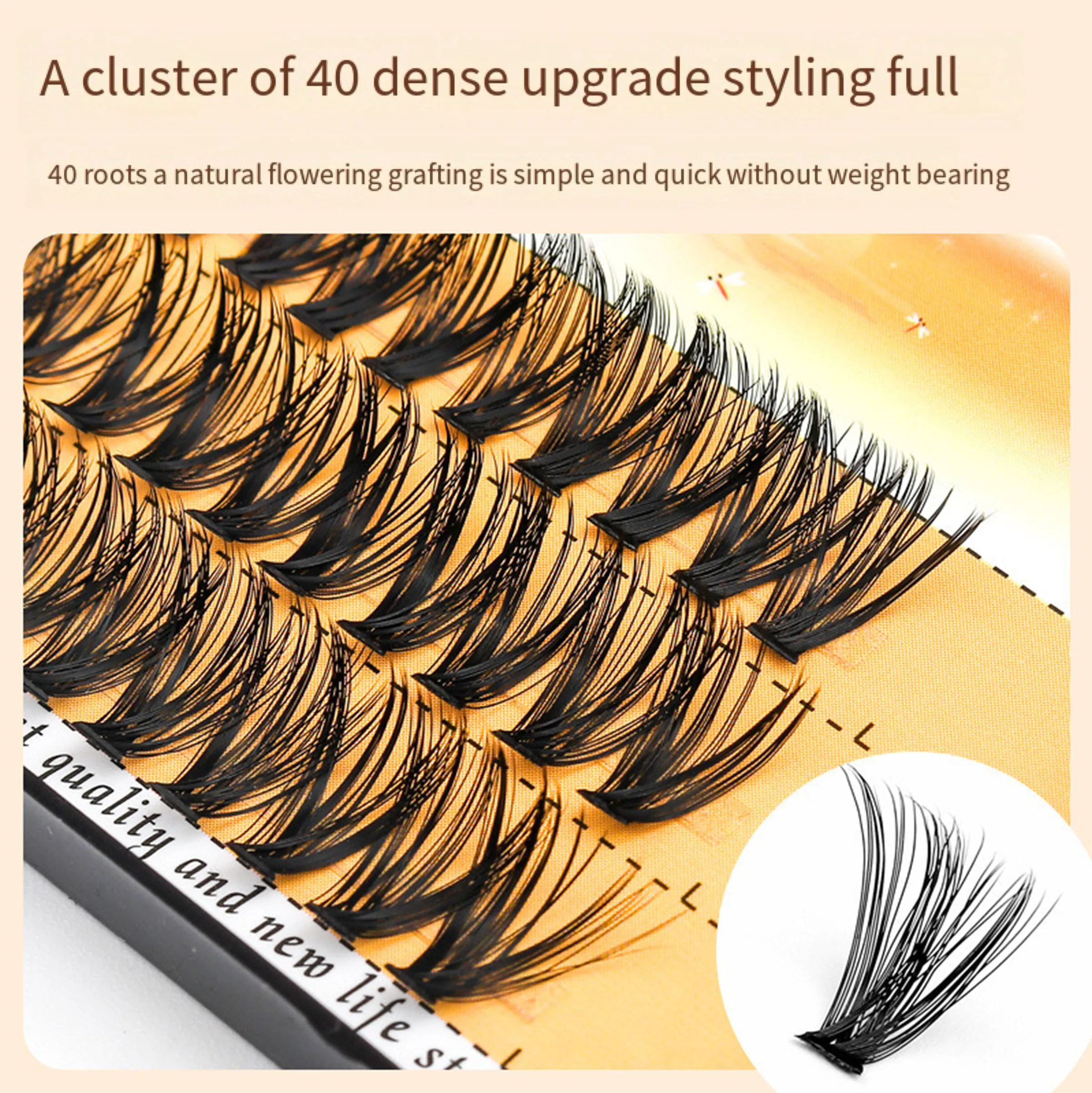 High Quality 60 Bundles Individual Cluster Makeup Individual Cluster Eye Lashes False Eyelashes