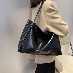 Borsa Tote in PU Casual da donna di grande capacità