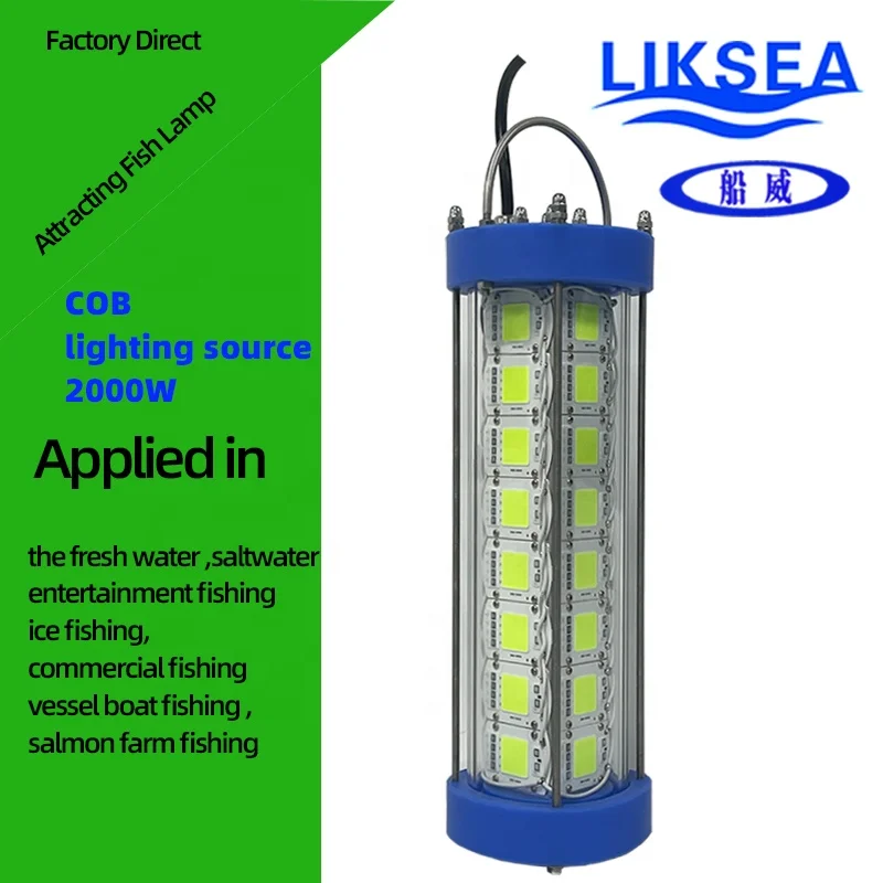 AC220V 1500W  /2000W underwater squid fishing COB  light fish ceiling light