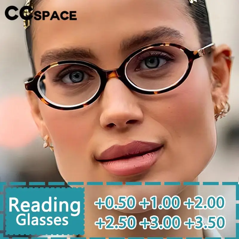 R57474 Oval Vintage Opticla Reading Glasses Women Small Size Retro Presbyopic Spectacels Dioptric +50 +100 +300 +500