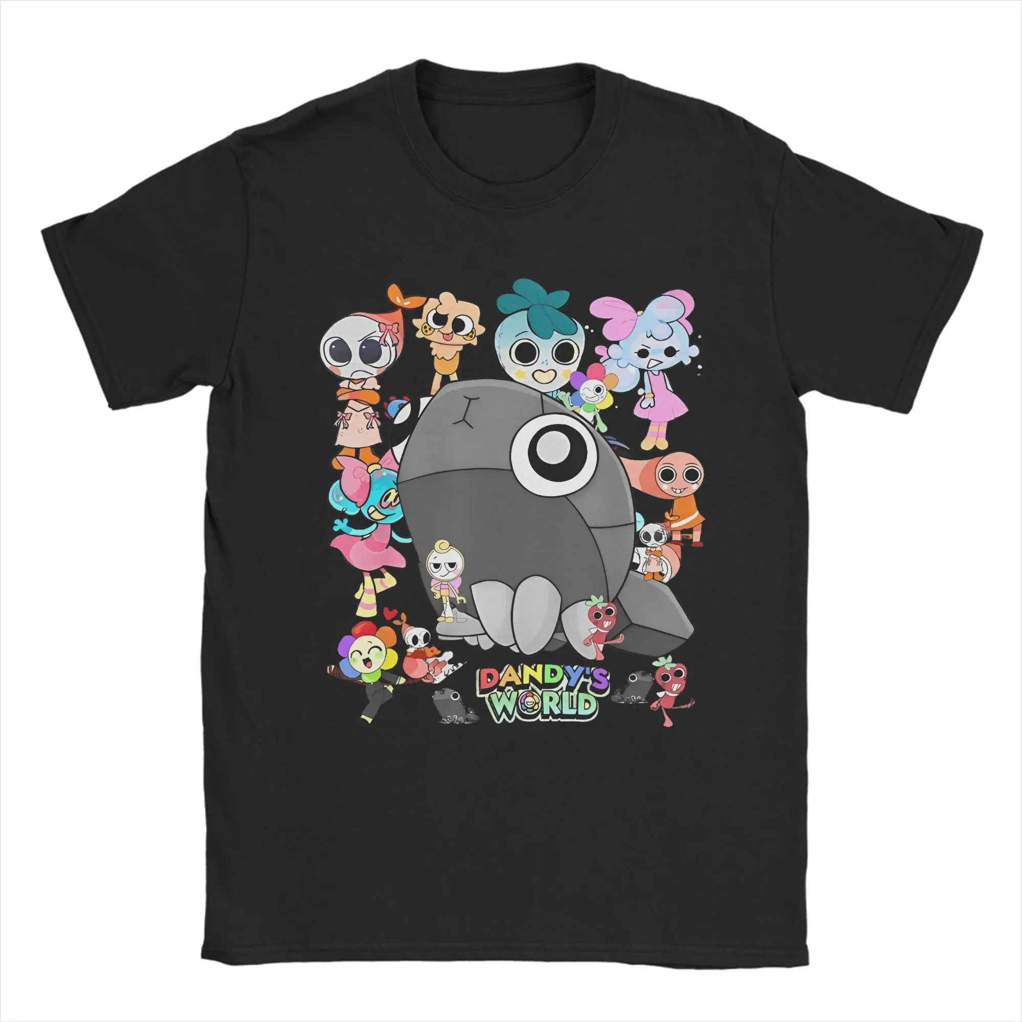 

Забавная игра, милая футболка Dandys World для мужчин и женщин, одежда из 100% хлопка в стиле ретро с круглым вырезом и коротким рукавом