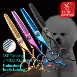 Fenice 6.5 inch pet scissors dog grooming scissors thinning scissors shears for dogs & cats animal hair ножницы nożyczki