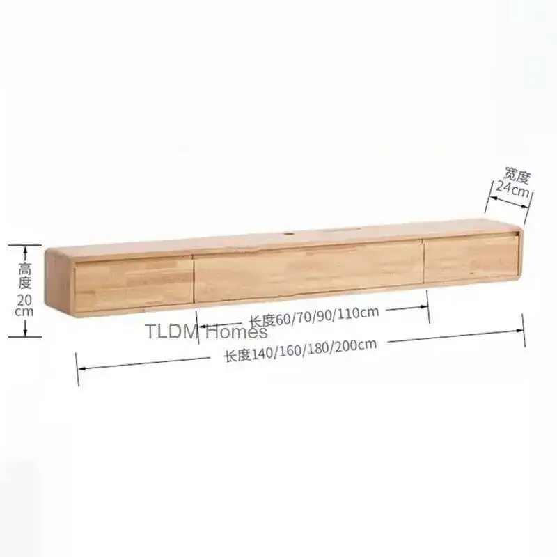 TV Stands Modern Living Room Furniture Wall-mounted for Household Dangling TV Cabinet Minimalist Small Apartment wood Tv Cabinet