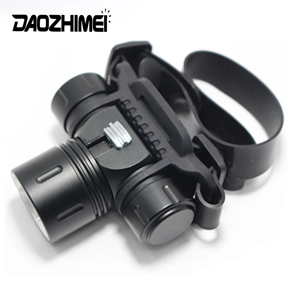 L2  Infinite dimming Diving Headlight 100 Meters Underwater Waterproof LED Headlights 18650 Swimming dive lighting Headlamp