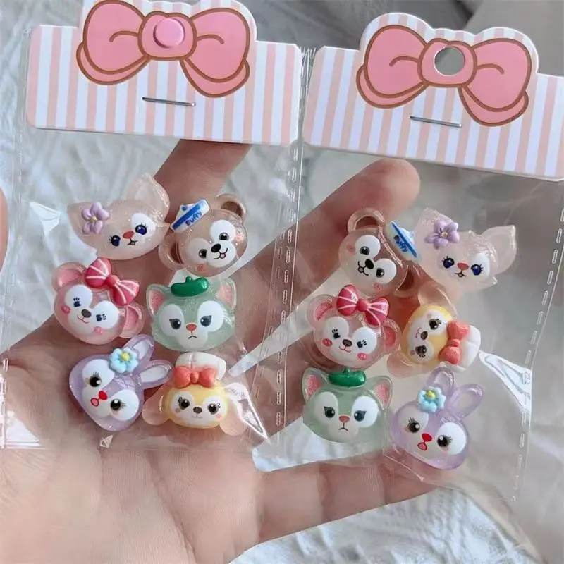 

6Pcs/pack Disney Cartoon Semi-Transparent Shirley Linabell Stickers Decorative Mobile Phone Shell Water Cup Stationery Stickers