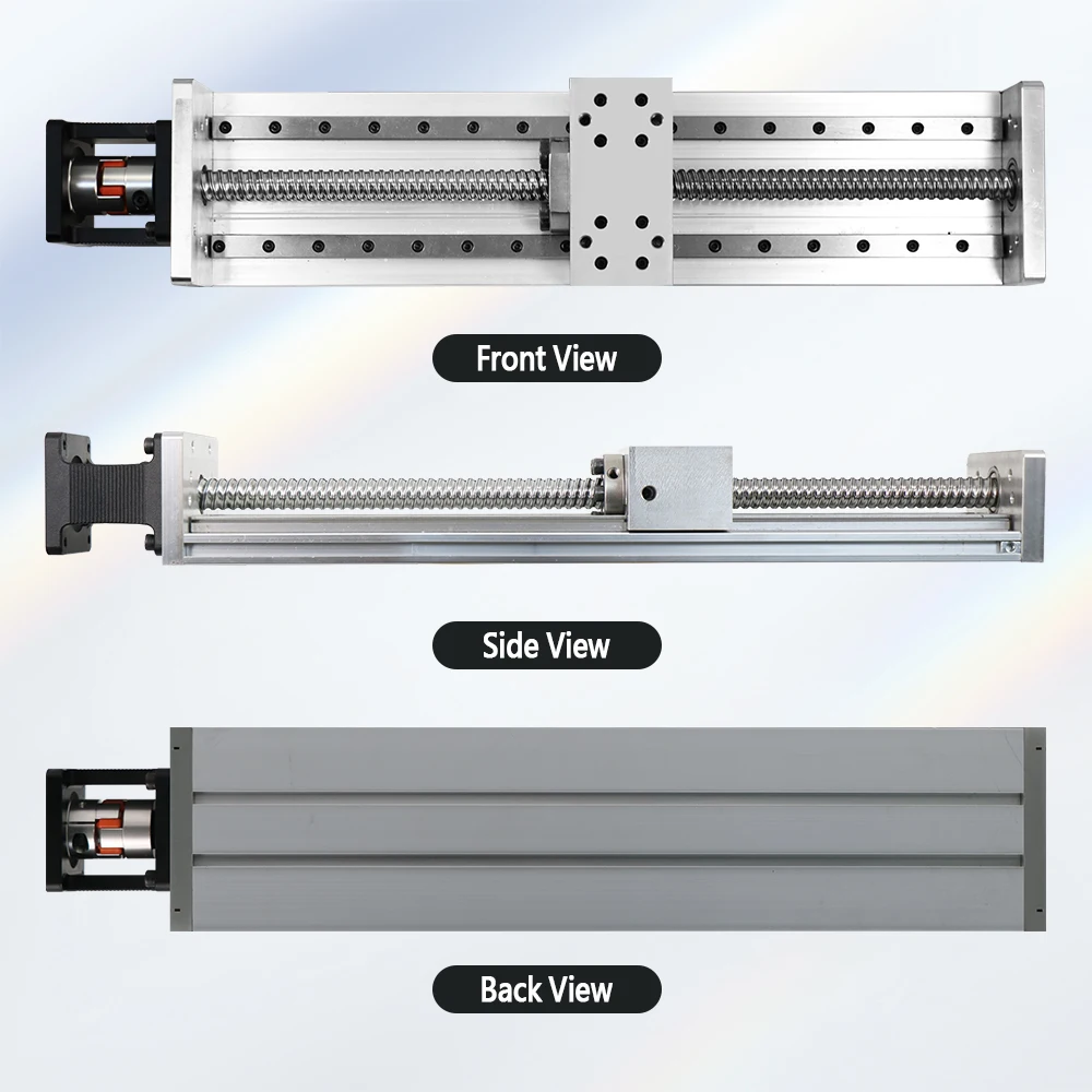 HLTNC Раздвижной стол Z Axis Stage HL2080 Двухнаправленная направляющая скользящая сцена дальность хода 100–1200 мм модульный робот Комплект для ЧПУ