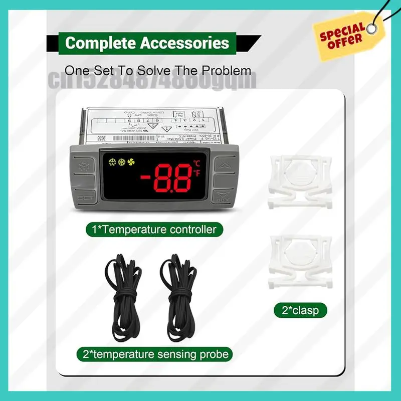 -ABJZ Dixell XR02CX-4N1F1 温度コントローラー用、冷蔵庫/冷凍庫に適合する Dixell 温度コントローラー用交換用