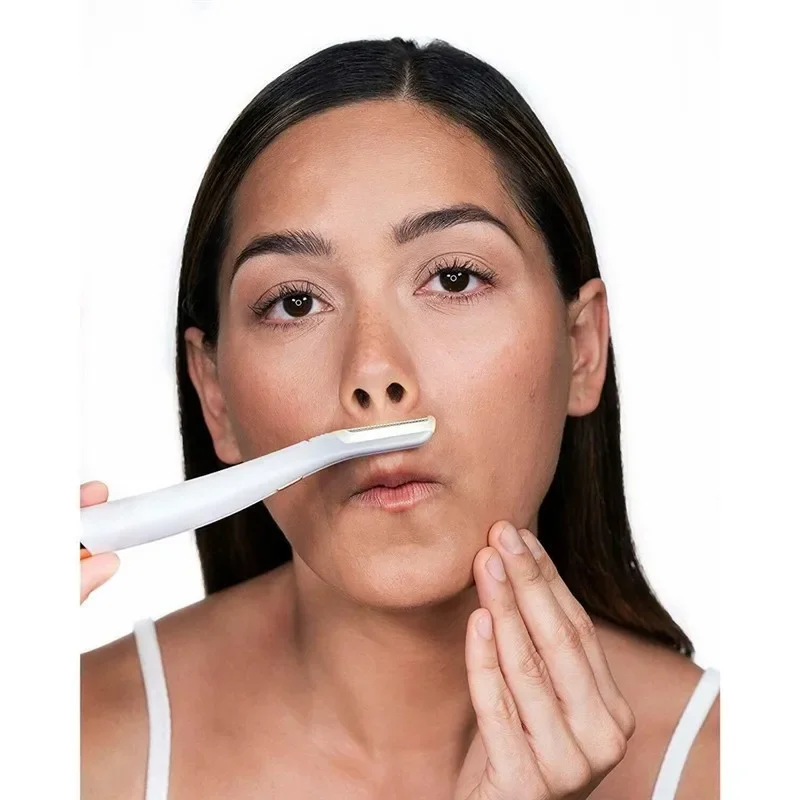 Fashion Models Female Facial Eyebrow Hair Remover LED Luminescence Hair Scraper Shaver Compact Portable Exfoliates Clean Tool