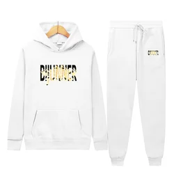 New Men Women running 2-piece sets fleece Pullover hooded sweatshirt+pants Couple Unisex Sports Suits Brand Autumn Winter