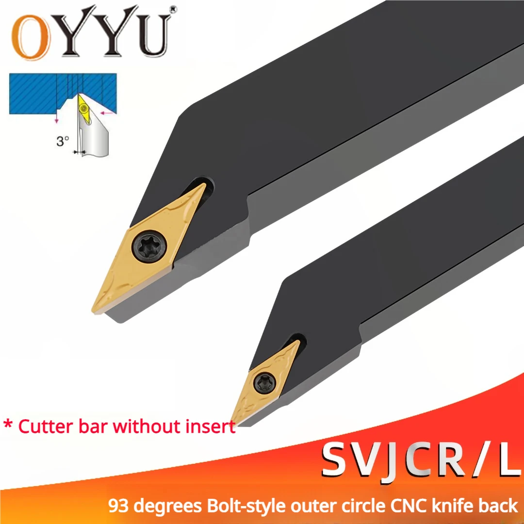 

OYYU CNC External Tools Holder Shank SVJCR1010H11 SVJCR1212H11 SVJCR1616H11 SVJCR2020K11 SVJCR1616H16 SVJCR2020K16 SVJCR SVJCL