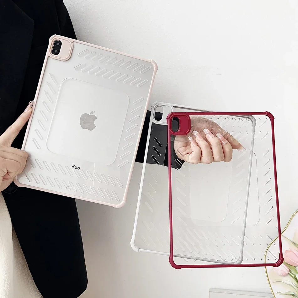 Etui na tablet z odprowadzaniem ciepła Hollow Heat Dissipating 2025 do iPad Pro Air 4 5 6 7 8 9 10. 11. generacji Mini, pokrowce 10.9 11 12.9 13 cali — zdjęcie produktu 2
