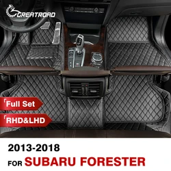 Car Floor Mats For Subaru Forester 2013 2014 2015 2016 2017 2018 Custom Foot Pads Automobile Carpet Cover Interior Accessories