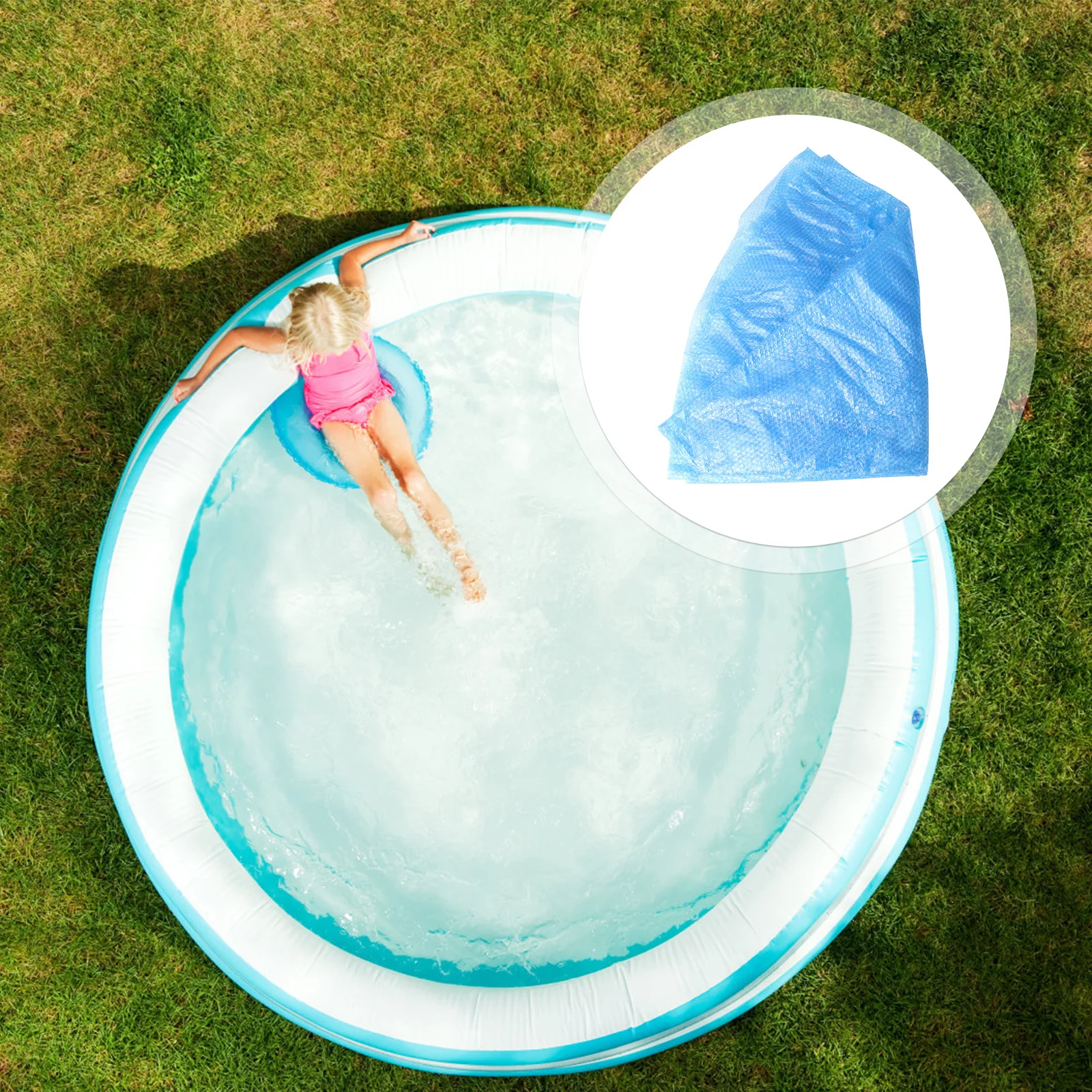 

1Pcs Pool Heat Preservation Cover Outdoor Swimming Pool Protective Cover Foldable Dustproof Easy Installation Reduces