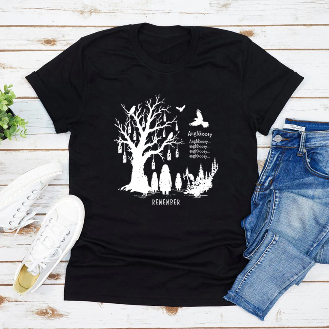 Anghkooey From Inspired T-Shirt Horror TV Series Tee Spooky Mystery Fan Gift Faraway Tree Graphic T Shirts Unisex T-shirt Tops