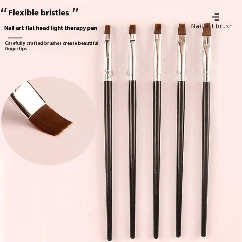 

.5Pcs Dental Resin Brush Pens Porcelain Teeth Reshaping Nylon Dentistry Adhesive Composite Cement Tools Nail Art DIY Painting