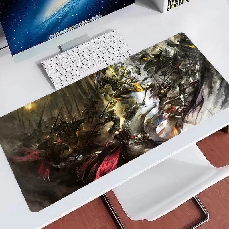 Final Fantasy XIV Anime Mouse Pad Office Laptop Gaming Accessories Non Slip Keyboard Rug XXL Mousepad PC Gamer Cabinet Desk Mat