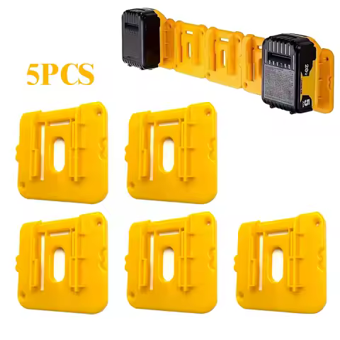 1-5PCS Battery Holder Battery Holder Compatible for Dewalt 14.4-18V Battery Mounts Dock for DCB200 DCB201 DCB202 （No Battery)