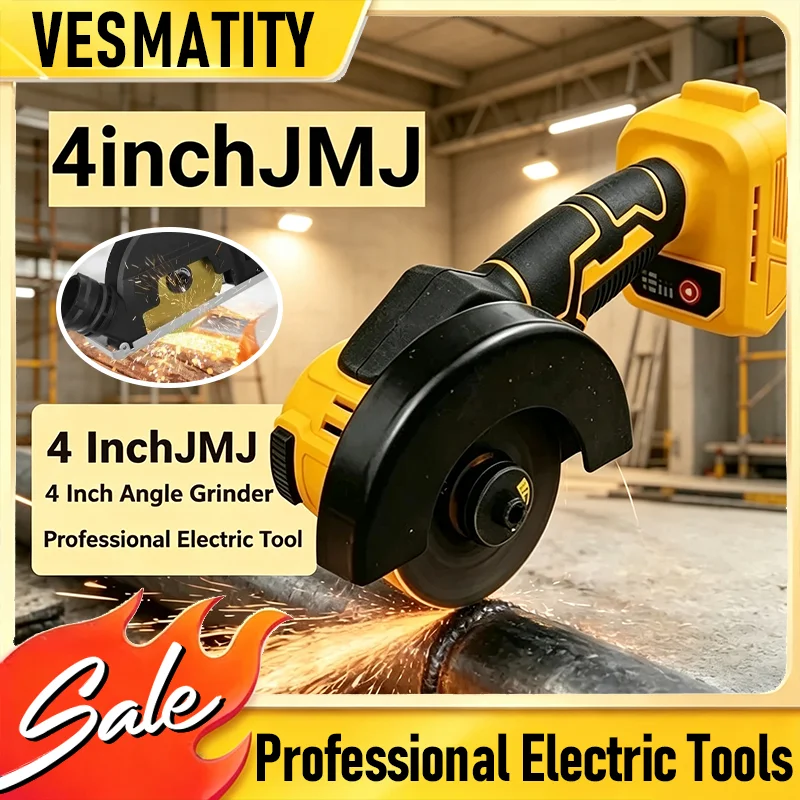 Cordless Cutting Saw Original 4 Inch 4inchJMJ CUT OFF Tool Grinding Machine Grinder Angle Grinder Power Tools For 18V Battery