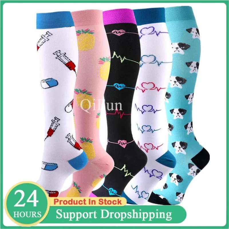 Compression Socks for Leggings Breathable Running Pressure Soccer Adult Socks Korean Edition Network Pressure Nurse Socks
