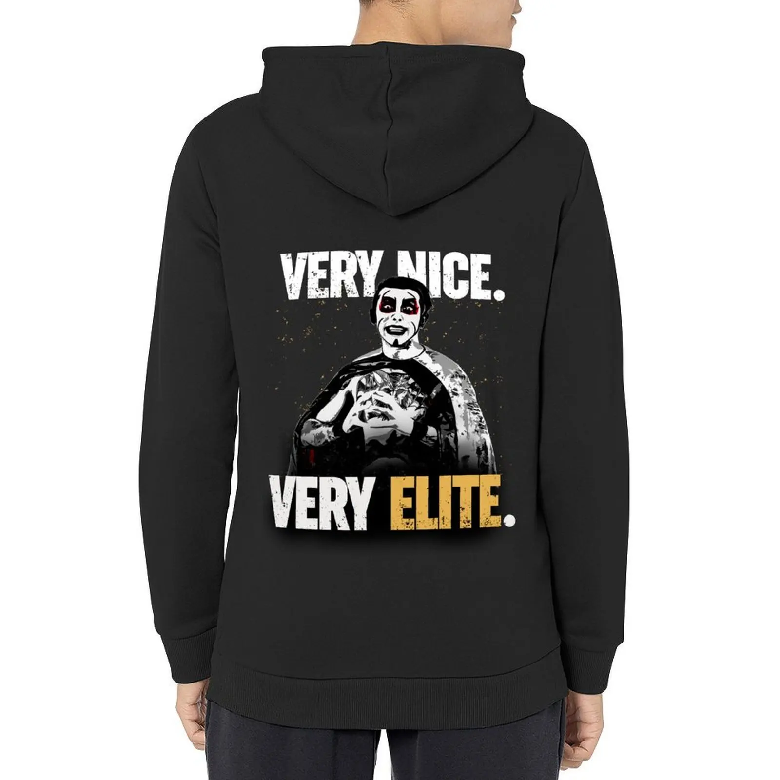 لطيفة جدًا، نخبة جدًا - Danhausen is All Elite Hoodie ملابس أنيمي على الطراز الياباني ملابس جمالية للخريف بقلنسوة كبيرة الحجم