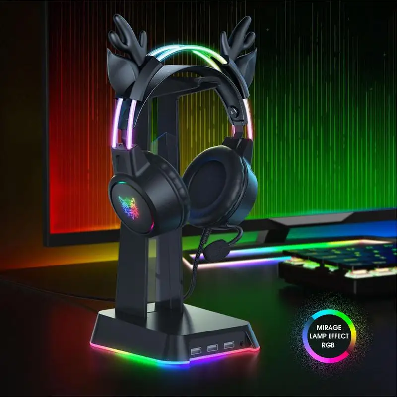 Game X15 Headset Cute E-sports Noise Canceling Computer Game Headphones Glow Light Stereo Bass Gamer Girl Gifts