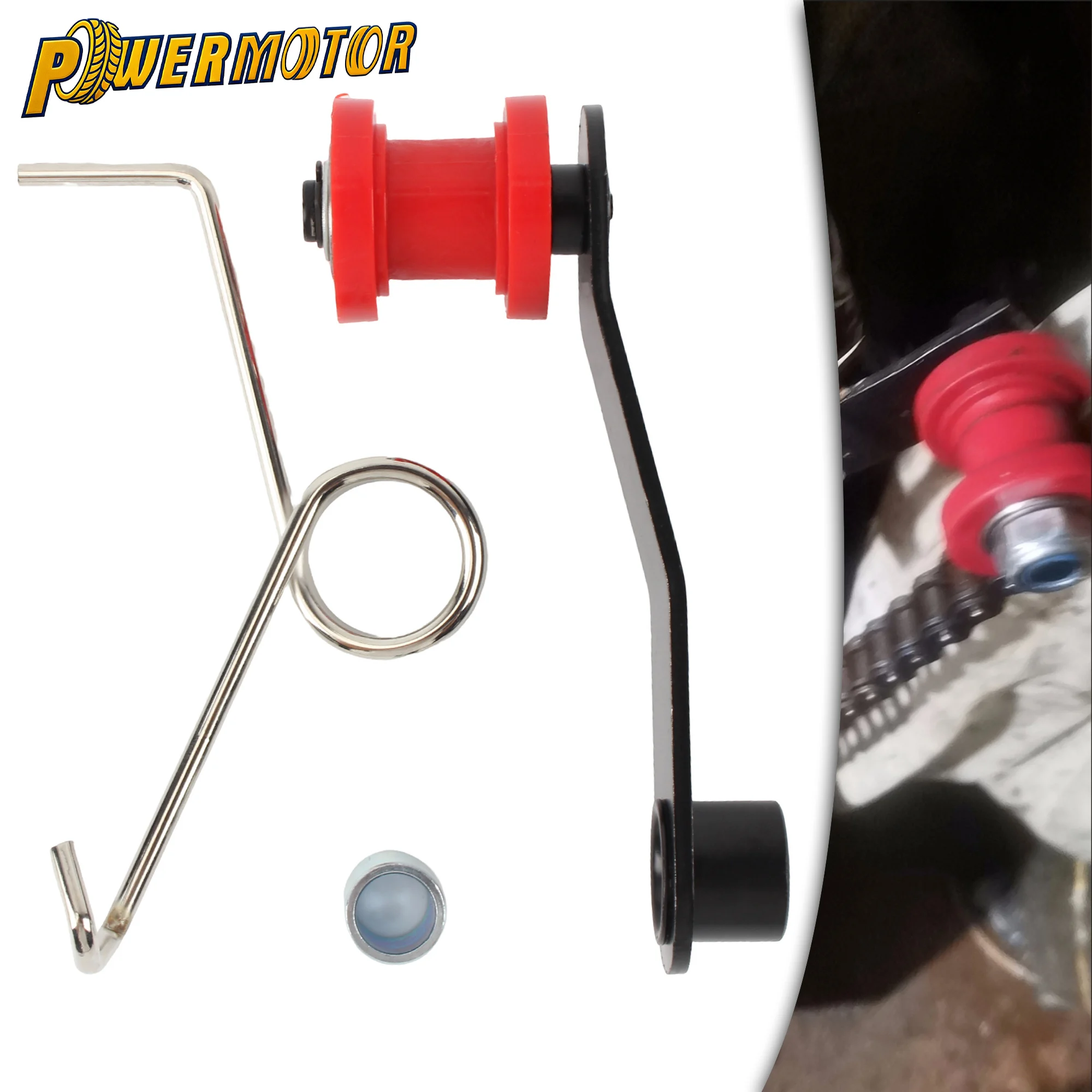 

Universal Motorcycle Chain Slider Tensioner Roller Guide Adjuster 110cc 125cc 150cc 200cc 250cc Dirt Bike ATV UTV Spare Parts