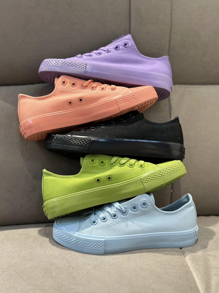 

Feiyue Casual Canvas oes Women's Low-Top Board oes Street Snapots Versatile Slip-On Breathable Rubber Outsole