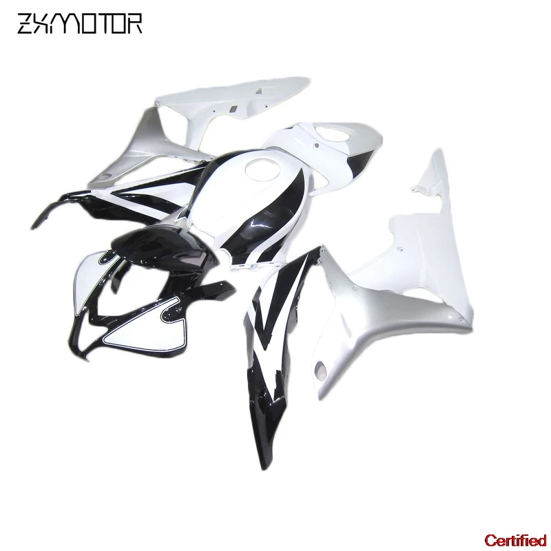 

Injection Motorcycle Fairing Kits For Honda CBR600RR F5 2007 2008 White Black Fairings Set Cbr 600 Rr F5 07 08 SX32