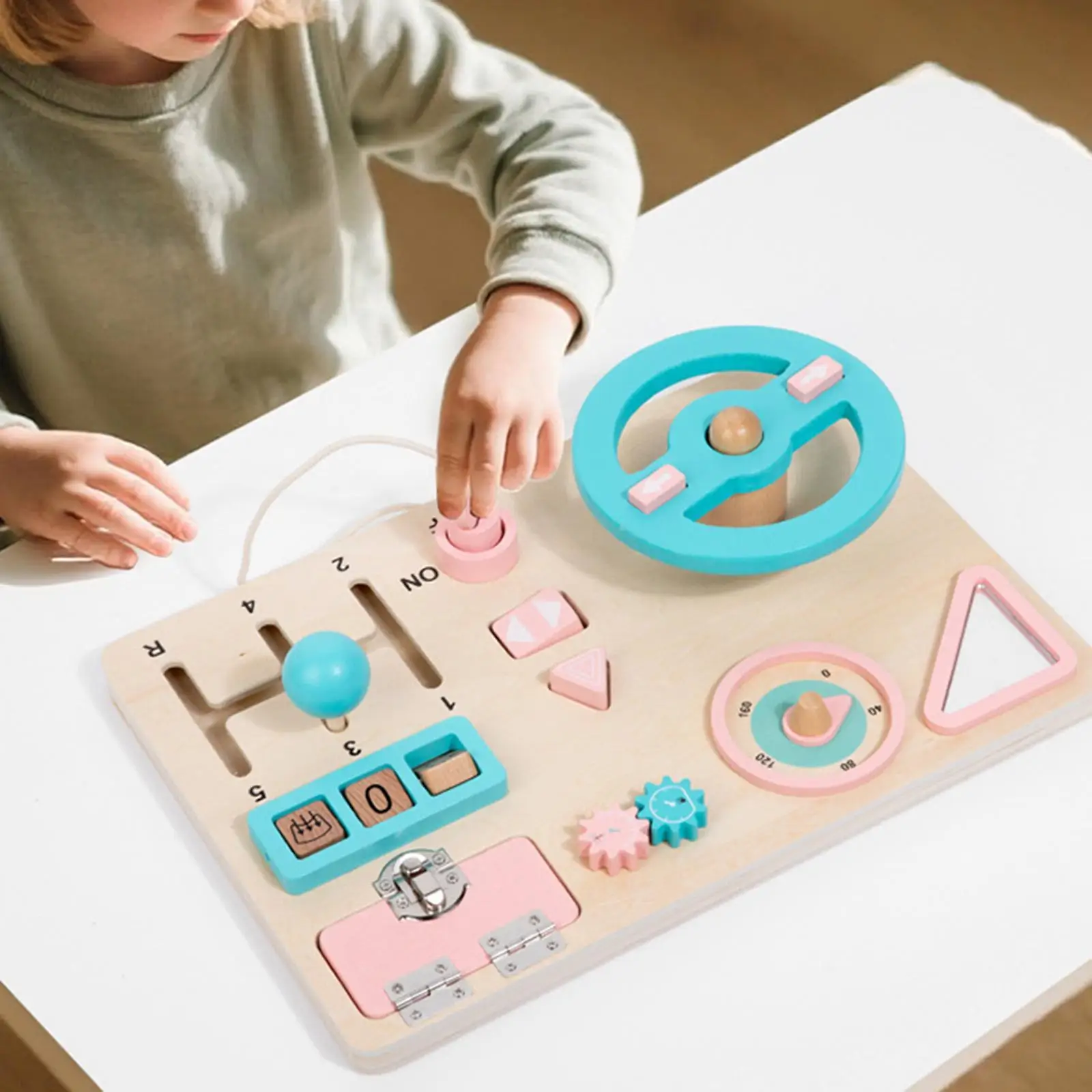 

Игрушка на руль, интерактивный инструмент, деревянные подарки, ролевые игры, игрушки для вождения, игрушка-доска для детей дошкольного возраста, путешествия в самолете