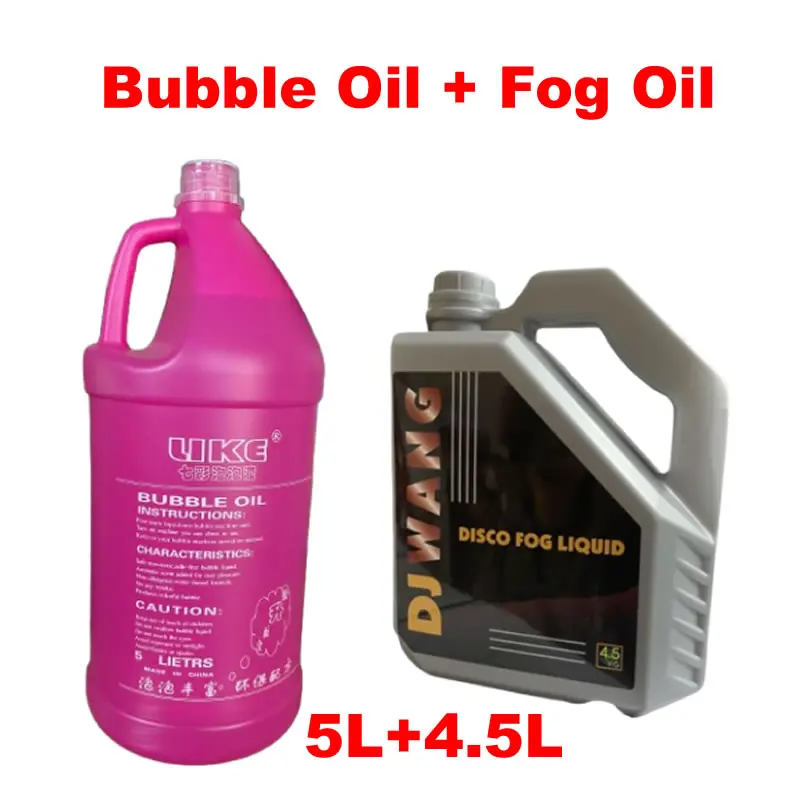 Aceite de burbujas de humo, líquido de niebla para máquina de burbujas de humo y máquina de humo LED Vertical, 5L, 4,5l