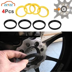 4 pièces/ensemble d'accessoires de voiture anneau central de moyeu de roue en plastique anneau de moyeu de roue de 73.1 à 67.1 OD = 73.1mm ID = 67.1mm anneau central de roue