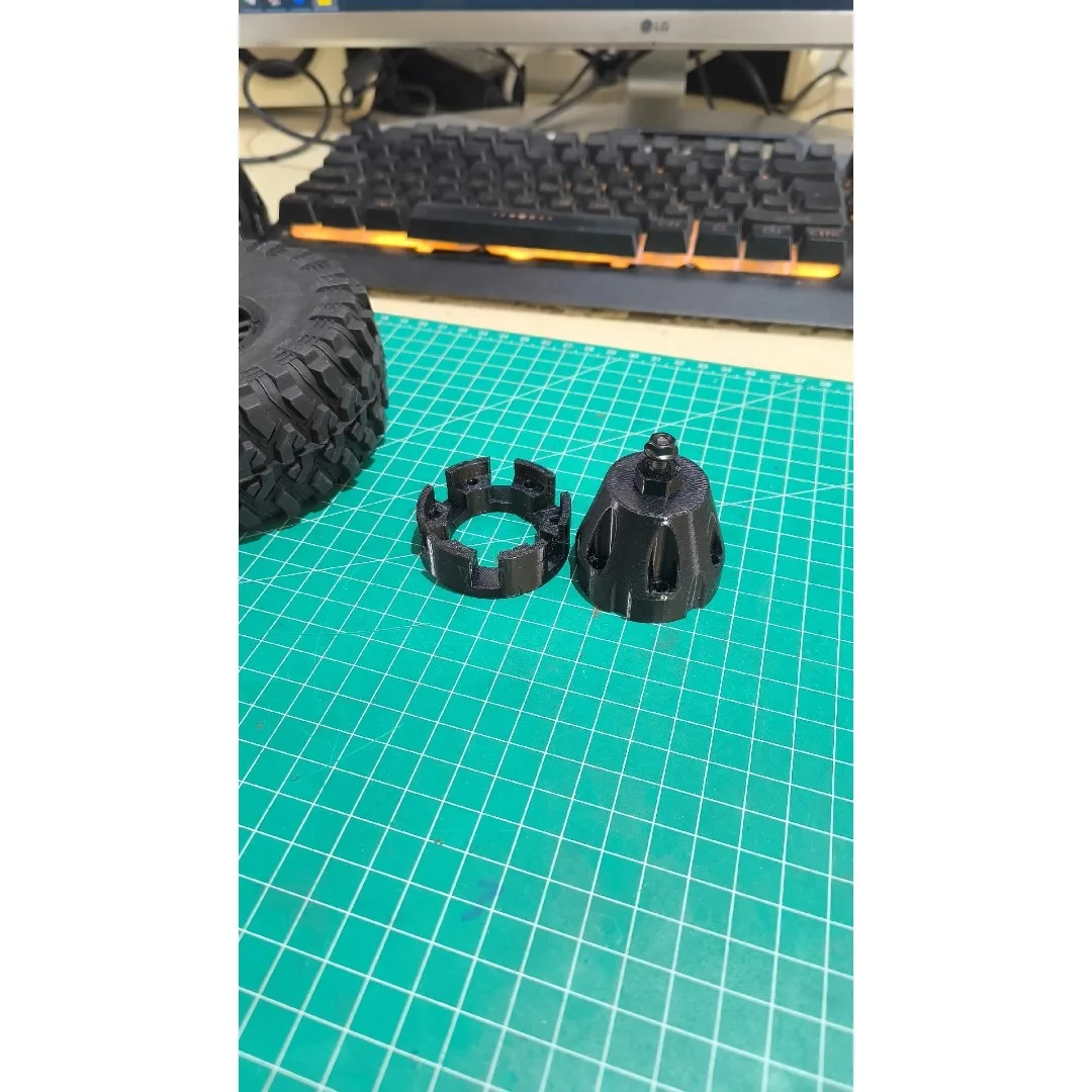 For MJX H8H 1/8 RC Crawler Dual‑Wheel Bracket Custom Model Number Simulation Decorative Styling Upgrade Hobby Accessories