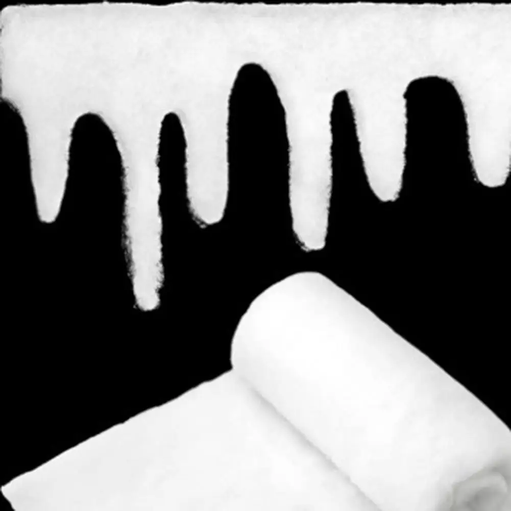 Christmas Fireplace Snow Blanket Xmas Icicle Snow Winter Village Fireplace Blanket Roll Fluffy Fake Snow Mantel Cover Home Decor
