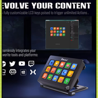 Mirabox 293 V3 Stream Dock Visualized Mini Keyboard 15 Keys Custom LCD Keys Live Content Creation Controller For Windows/MacOS
