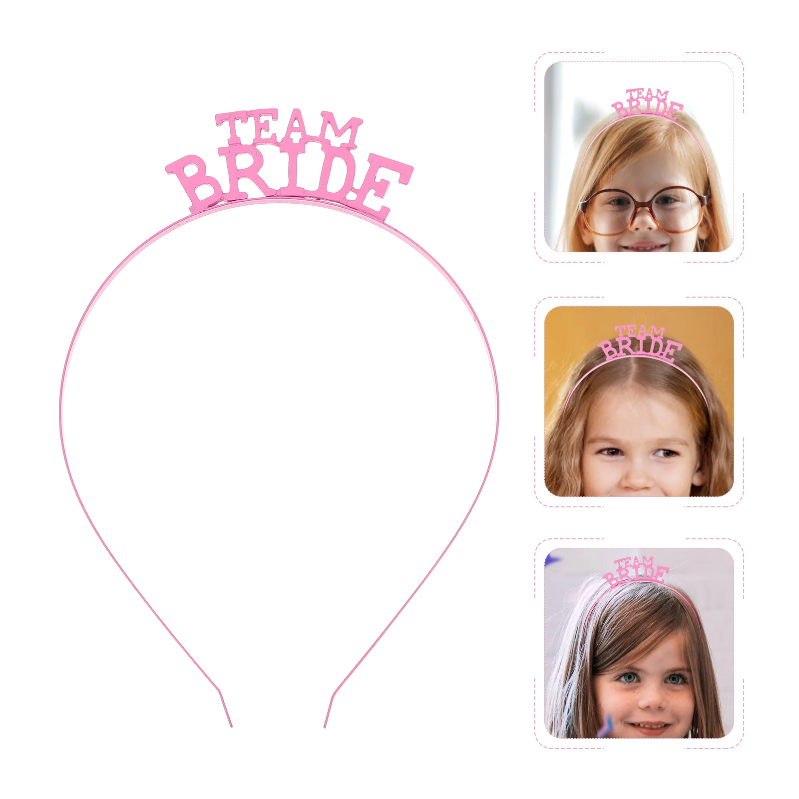 

2Pcs Bride Headband Premium Letter Design Elegant Hair Hoop for Wedding Party Festival Role Play Decorative Bridal Hair Wear