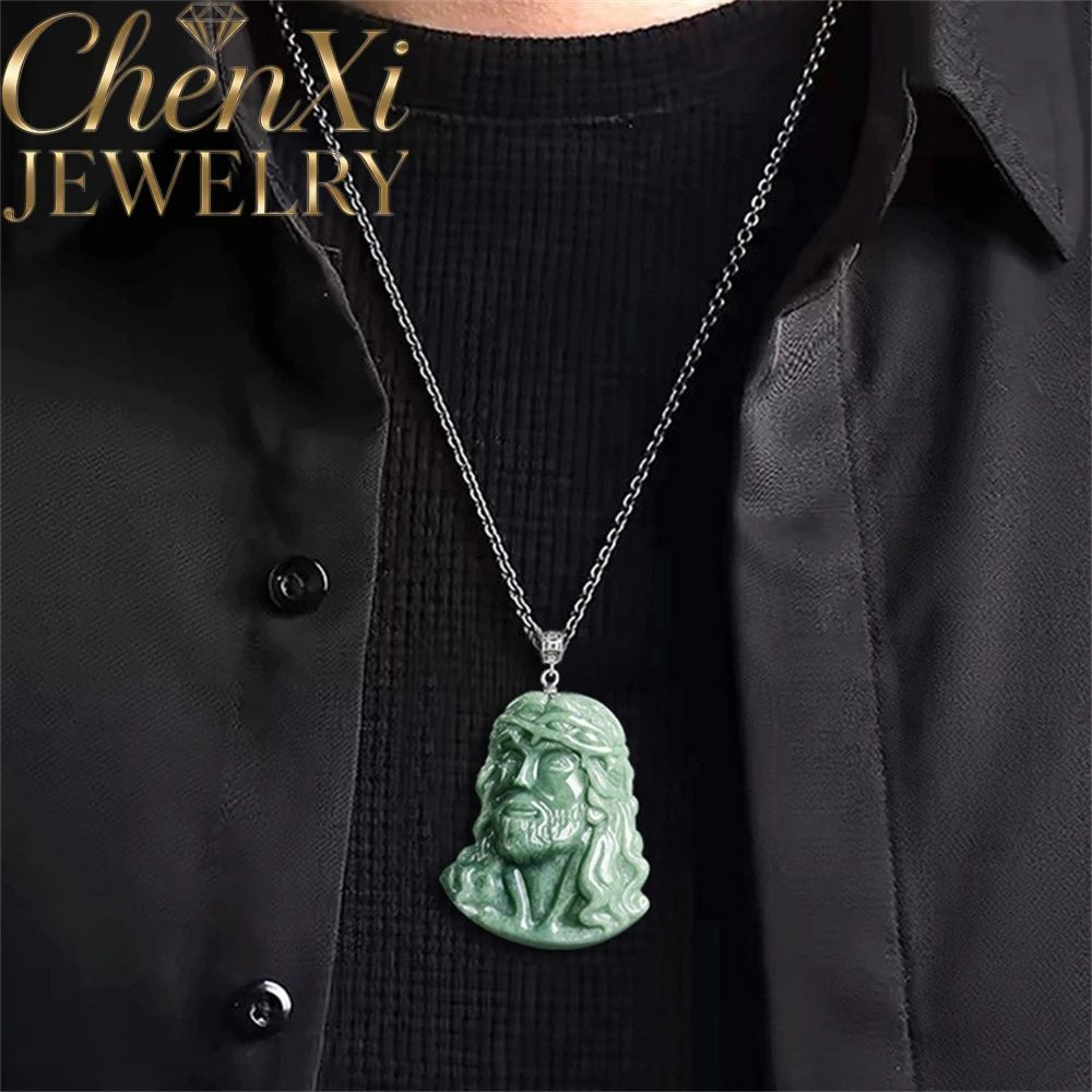 

High-end Natural A-Grade Ice-Grade Jadeite Priest S925 Pendant Fashion Jewelry Best Selling Gift Amulet For Good Luck Protection