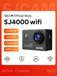 Sjcam-Wifiアクションカメラ,スポーツビデオ,自転車用ヘルメット,4k fhd,30m,2.4g,wifi,4xズーム