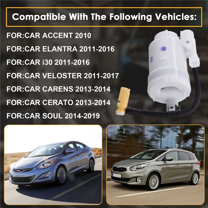 

NEW-Car Fuel Pump Filter 31112-A7070 31112-3X000 For Hyundai Accent Elantra Veloster Coupe Elantra GT