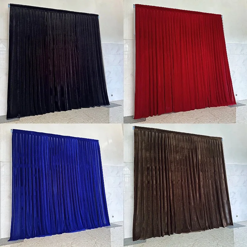 

Плотная бархатная драпировка без прозрачного слоя для мероприятий, банкетов, церковных сцен, фоновые занавеси, декоративные панели