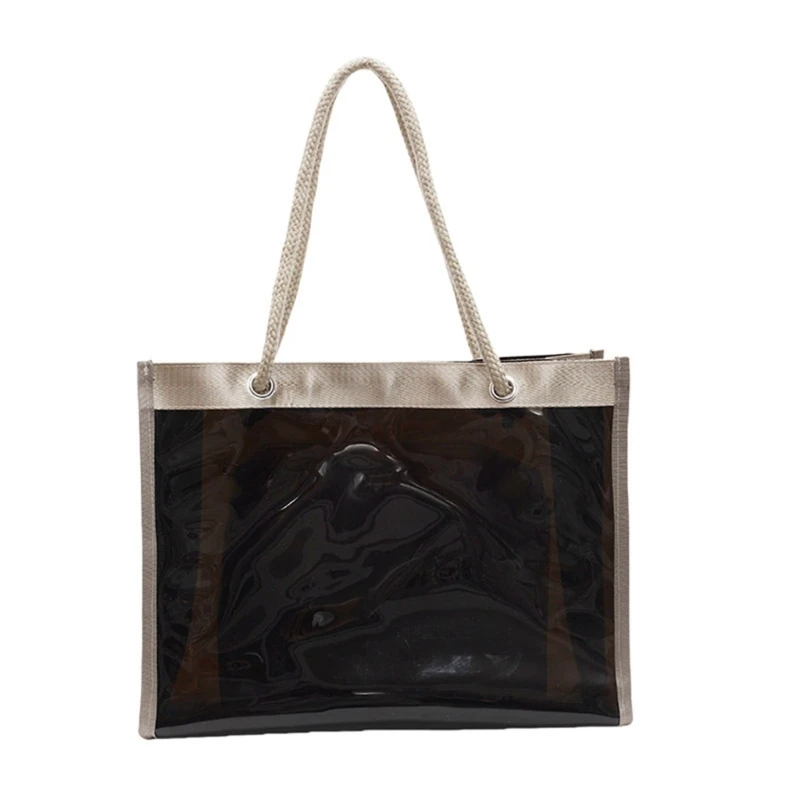 

Lightweight Clear Handbag Roomy Interior Shoulder Bag For Shopping Essential