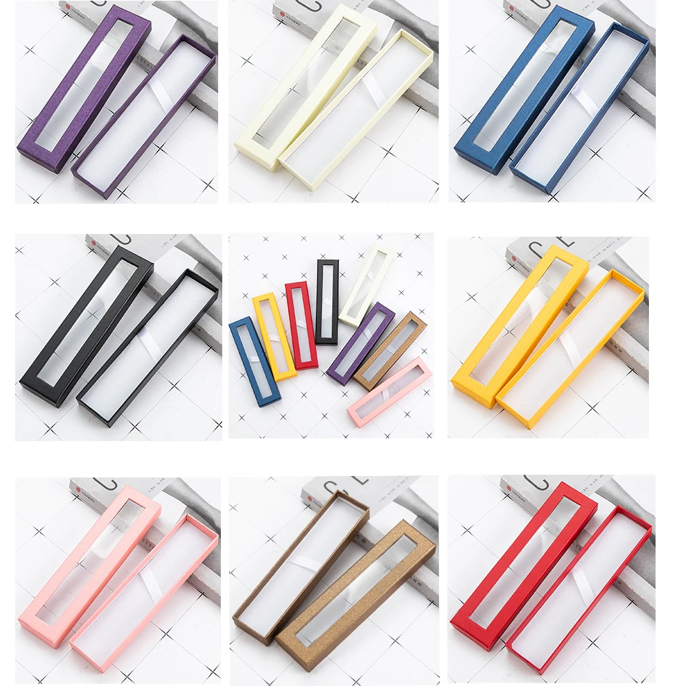 

Цветная крышка и базовая коробка с окном, коробки для ручек в твердом переплете, упаковочная коробка для подарков, упаковка для ручек, бумажная коробка для хранения