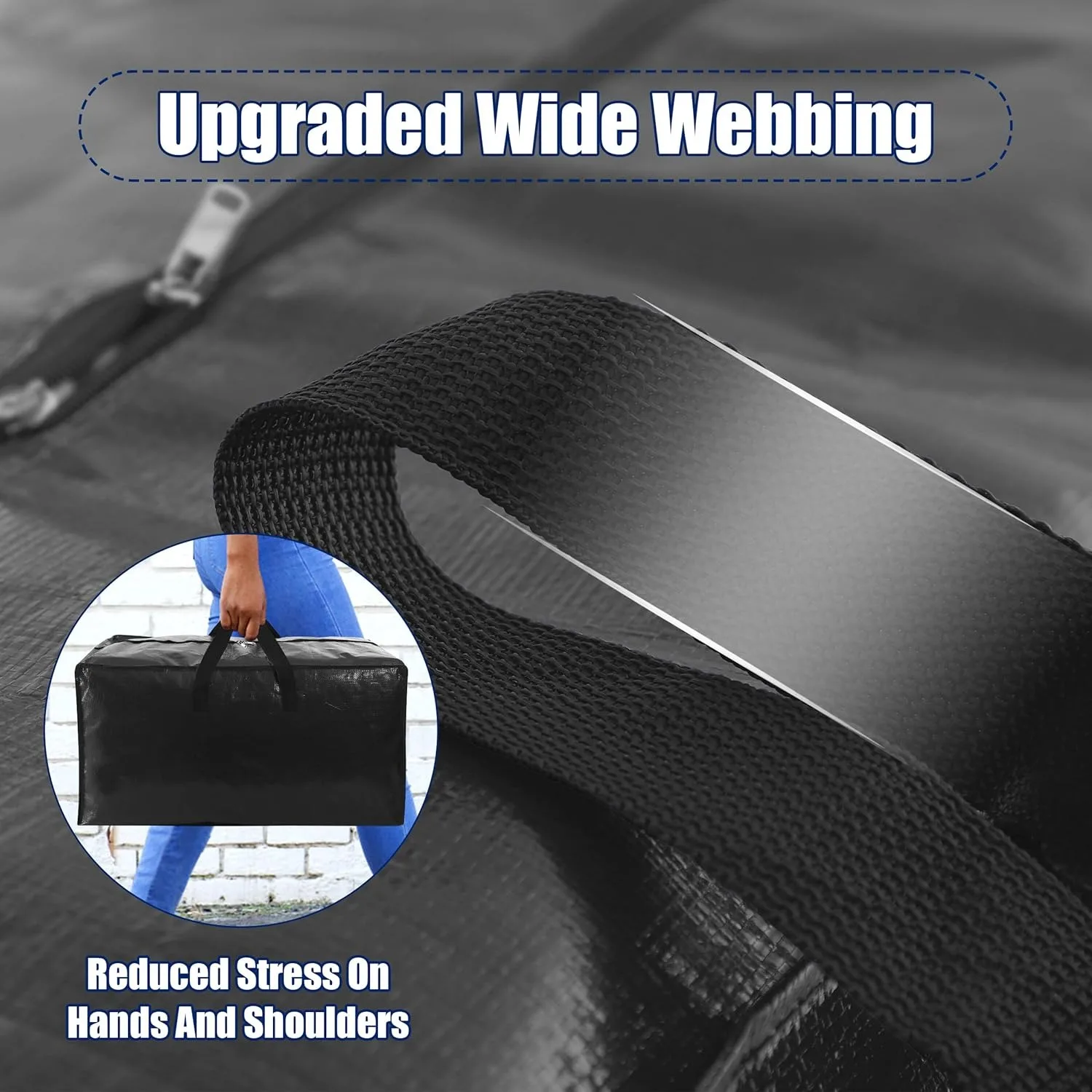 6 عبوات من الحقائب المتحركة الكبيرة جدًا مع سحابات قوية ومقابض للحمل، وحقيبة تخزين شديدة التحمل لتوفير المساحة #2