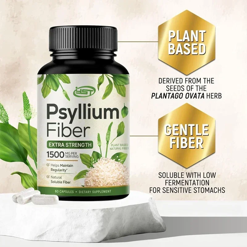 

60 capsules High absorption foreign car front shell capsule 1450mg, non GMO gluten free, supports digestion and regularity