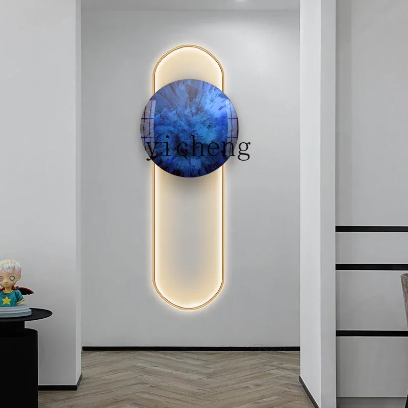 

BJ-17 High-End Hanging Painting Self-Lighting Entrance Painting Light Luxury High-End Living Room Wall Decoration Painting