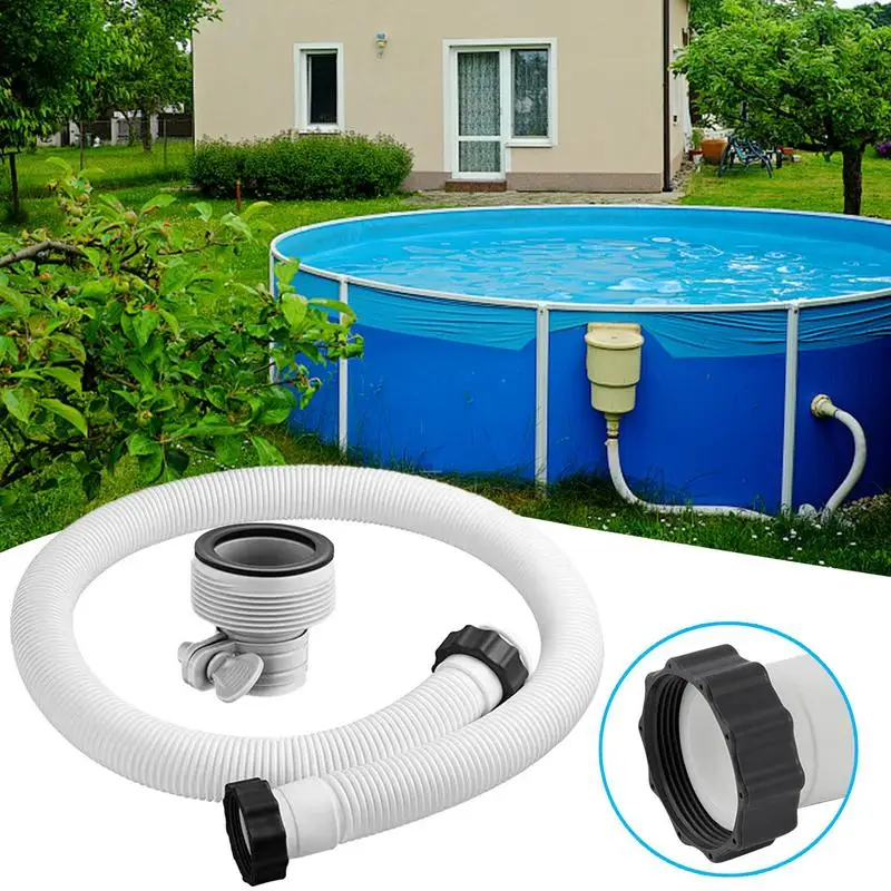 Pool Accessory Hose 38mm Swimming Pool Pipe 150cm For Pump/Filter/Heater Pool Replacement Hose Filter Pump Hose Accessories